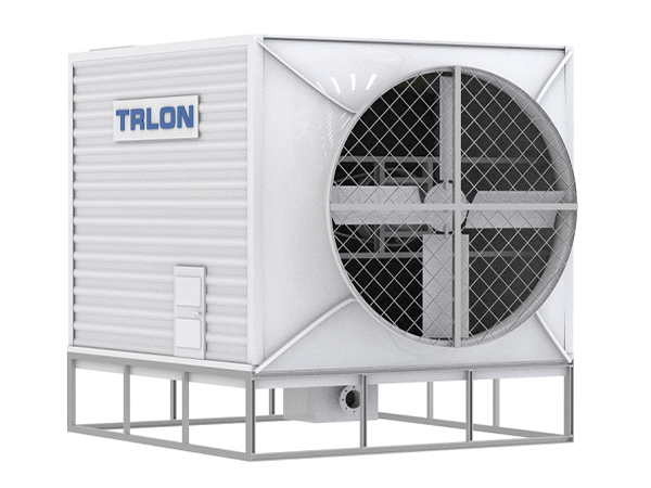 Silent cooling tower with side air outlet